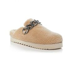 4478297 ASH ASGHOSTFUR Womens FAUX FUR CHAIN Loafer Slippers 74958853