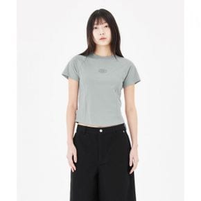 우먼즈 GONZ 빈티지 슬림 반팔 티셔츠 - GREY Z262WST790406 471554