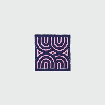 EENK YUEYUE Small Logo Scarf - Navy