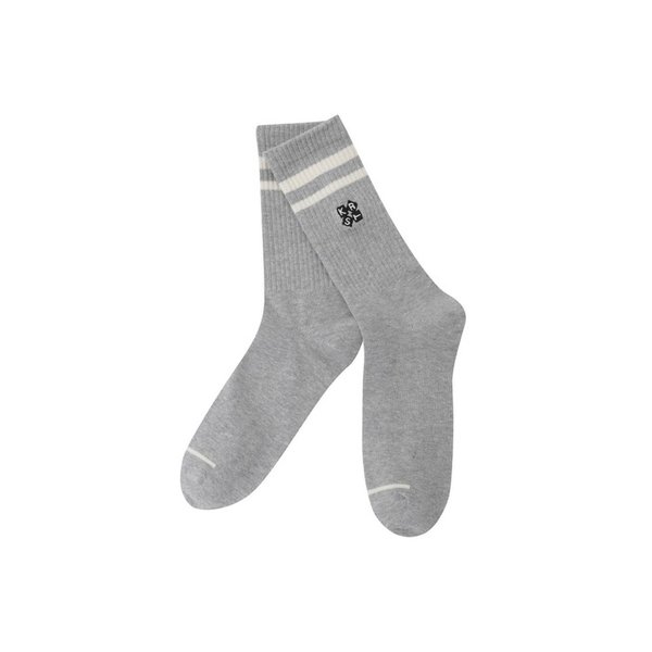 배색 스트라이프 양말_ENLAX24351GYX
