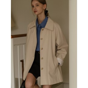 Mac half trench coat(Light beige)