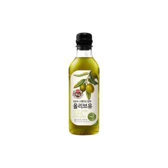  백설 올리브유 500ml 2개