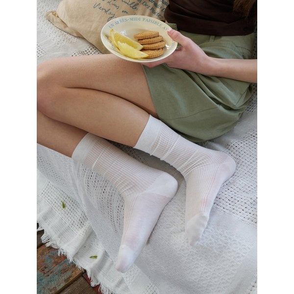 밀키 립 크루 삭스 3color