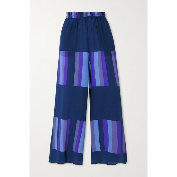 루이자 패리스 더 리스본 실크 크레이프 드 신 와이드 팬츠 1647597304997506