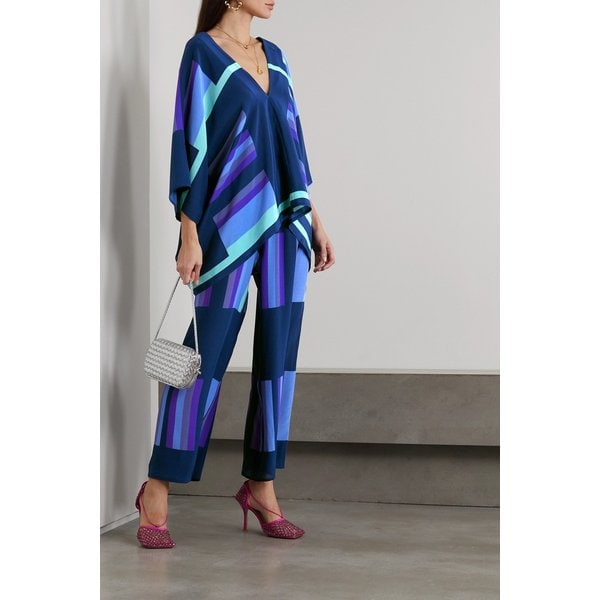 루이자 패리스 더 리스본 실크 크레이프 드 신 와이드 팬츠 1647597304997506