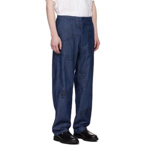 엔지니어드가먼츠 인디고 블루 그래피티 데님 진 24S1F004 CT263 Indigo 8oz Gra