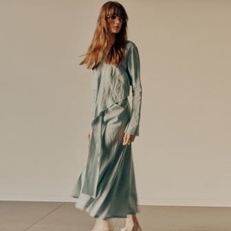 뮤제 [SIGNATURE] ROBE Drape Dress_Classic Mint