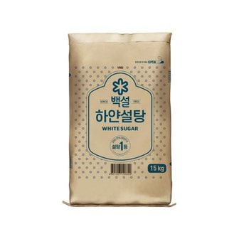  백설 하얀설탕 15kg 1개