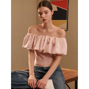 Gigi Off-shoulder Top [Pink]