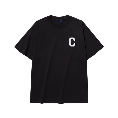 커버낫 쿨 코튼 C 로고 티셔츠 블랙 CO2502ST31BK