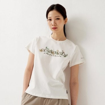 컬럼비아 [여성] 바운더리스 뷰티™ 로고 반팔 티셔츠 AR5795-126