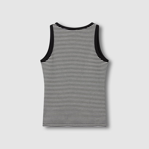 여 코튼 립 민소매 티셔츠 J116201075097