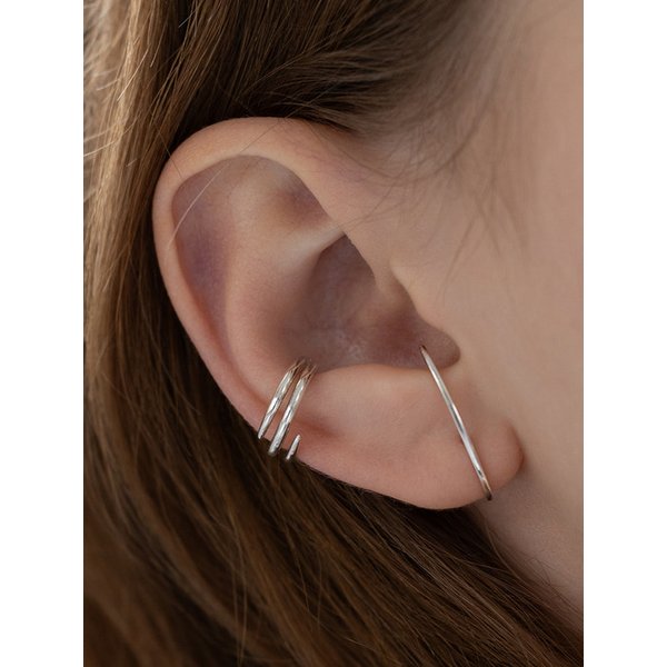 (실버925) 아크 라인 귀걸이 EC3176