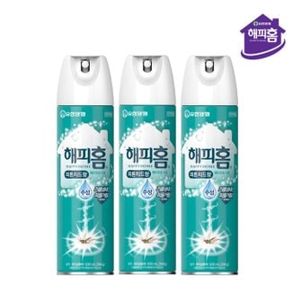 유한양행 해피홈 에어로솔 모기 살충제 수성 피톤치드향 500ml x 3개