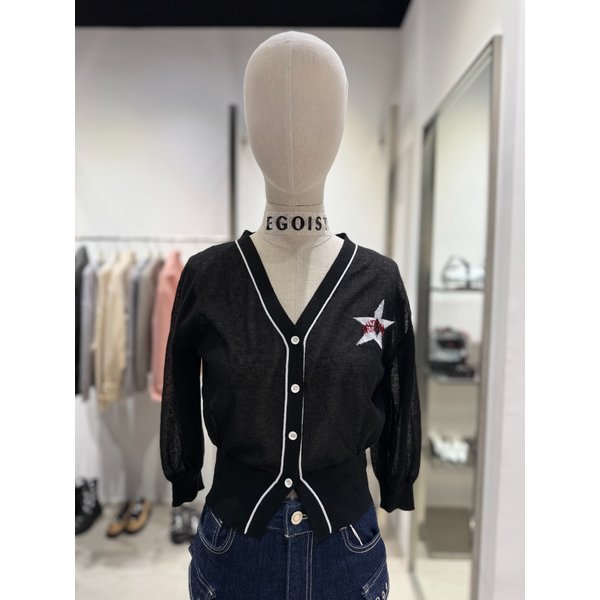 [여주점] 인타샤 자카드 포인트 V넥 가디건 ER2KG560