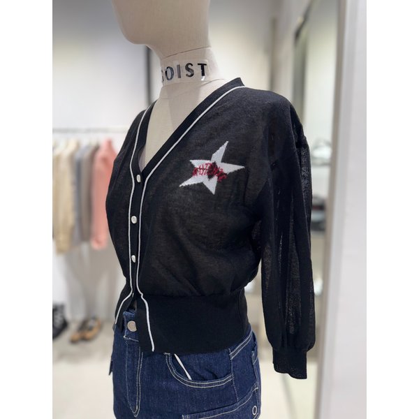 [여주점] 인타샤 자카드 포인트 V넥 가디건 ER2KG560