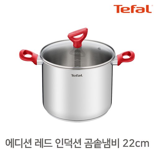 테팔 에디션레드 인덕션 스텐 곰솥냄비 22cm / 라면냄비 국 전골 자취 신혼