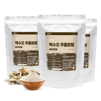 갑당약초 백수오 추출물 분말 가루 200g X 3팩 구성