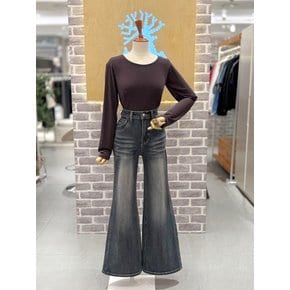 U넥 긴팔 티셔츠 (LC41FXLT026A)