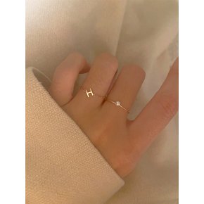 14k gold 에트 체인 링