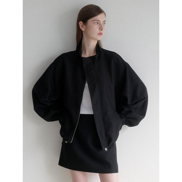 esy half tweed blouson (ivory)