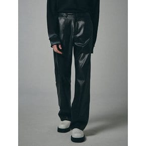 FLOW LINE LEATHER PANTS