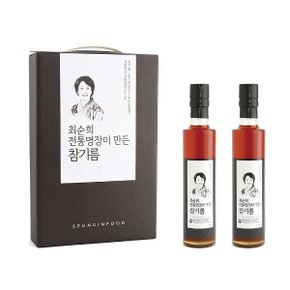 최순희 전통명장이 만든 참기름 선물세트 (2개입/300ml)