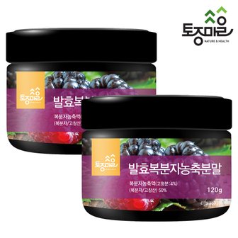 토종마을 발효복분자농축분말 120g X 2개 (국산 복분자_고창산)