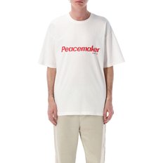 [해외배송] 오에이엠씨 그래픽 릴렉스 핏 화이트 플라워 티셔츠 PCM1OT02GJE002002 WHT
