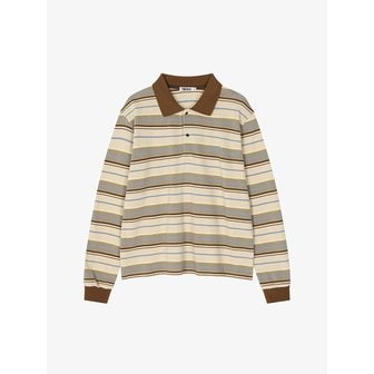 grove (그로브) [단독] CARELL STRIPE LS PIQUE SHIRT (2COLOR)