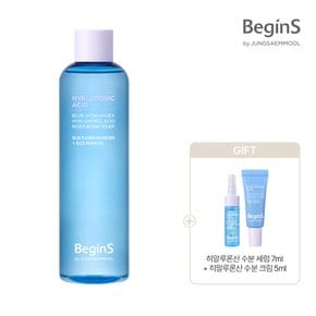 블루 수국 히알루론산 수분 토너 300ml + 히알루론산 수분 세럼 7ml + 히알루론산 수분 크림 5ml