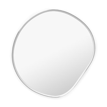 엑스투 펌리빙 Ferm Living Pond mirror x large dark chrome 폰드 거울