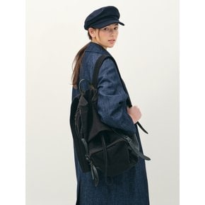 raglan sleeve coat dress_indigo