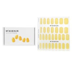 마베니르 네일 스티커 (patterned) - nutty yellow nail 32pcs