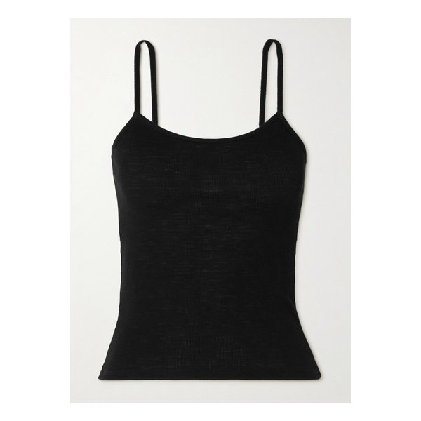 세인트 아그니 베이비 골지 메리노 울 캐미솔 블랙 46376663162885020