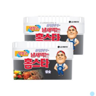  홈스타 냄새먹는 냉장고용 탈취제 참숯 420g X2