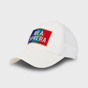 FLAG PATCH TRUCKER CAP WHITE 골프모자/골프웨어