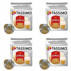 타시모 제발리아 카페 오레 파드 캡슐 커피 Tassimo Gevalia Cafe au Lait 16개입 4개