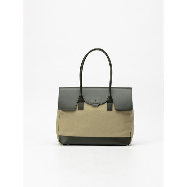 Polygon LG flap tote [khaki]