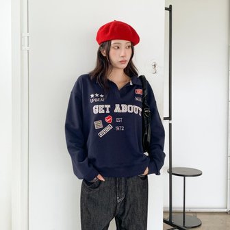 신세계라이브쇼핑 [옷자락] 여성 힙무드 패치 카라넥 트임 여유핏 맨투맨