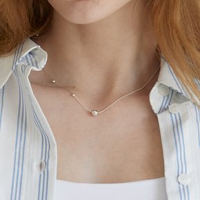 [silver925]Mix ball point necklace