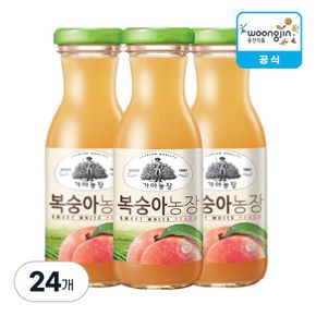 가야농장 복숭아 병 180ml, 24개[36274023]