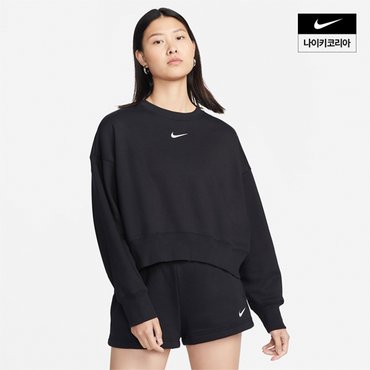 나이키 우먼스 나이키 스포츠웨어 피닉스 플리스 오버-오버사이즈 크루넥 스웻셔츠 NIKE DQ5762-010