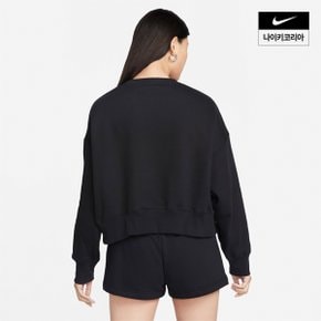 우먼스 나이키 스포츠웨어 피닉스 플리스 오버-오버사이즈 크루넥 스웻셔츠 NIKE DQ5762-010