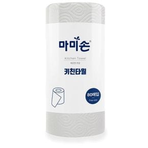 마미손 키친타올 롤형 뜯어쓰는 키친타월 80매 X ( 5세트 )