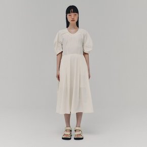 Lantern Sleeve Dress_CREAM