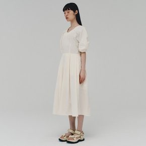 Lantern Sleeve Dress_CREAM