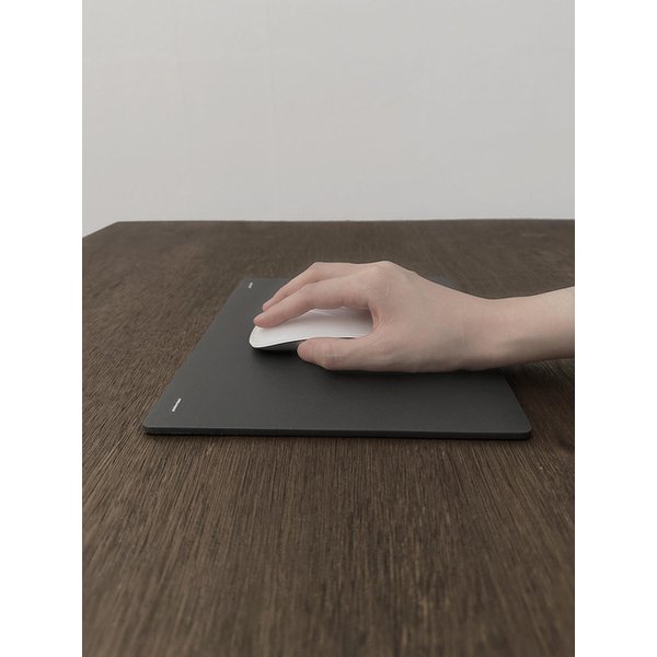 Eco leather mouse pad, dark gray