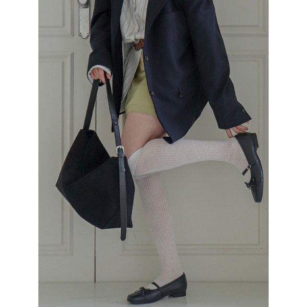 [리퍼브] Louve Buckle Hobo Bag Large Suede_Black