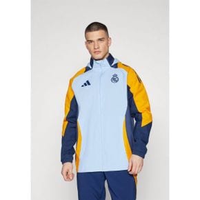 4801293 Adidas REAL MADRID ALLWEATHER JACKET - Club wear glow blue/crew orange/team navy b